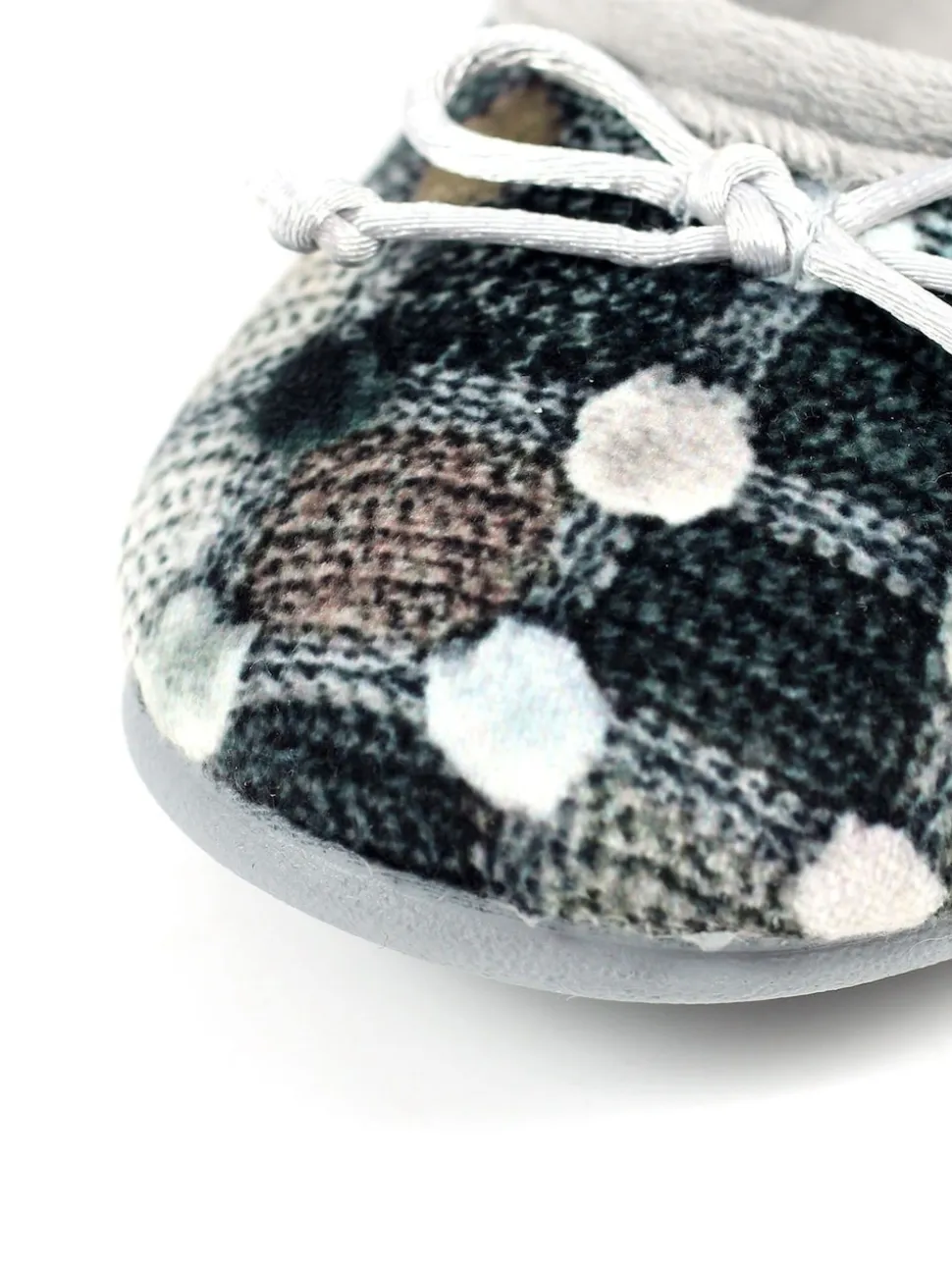 Lunar Grey Ladies Ballerina Slippers