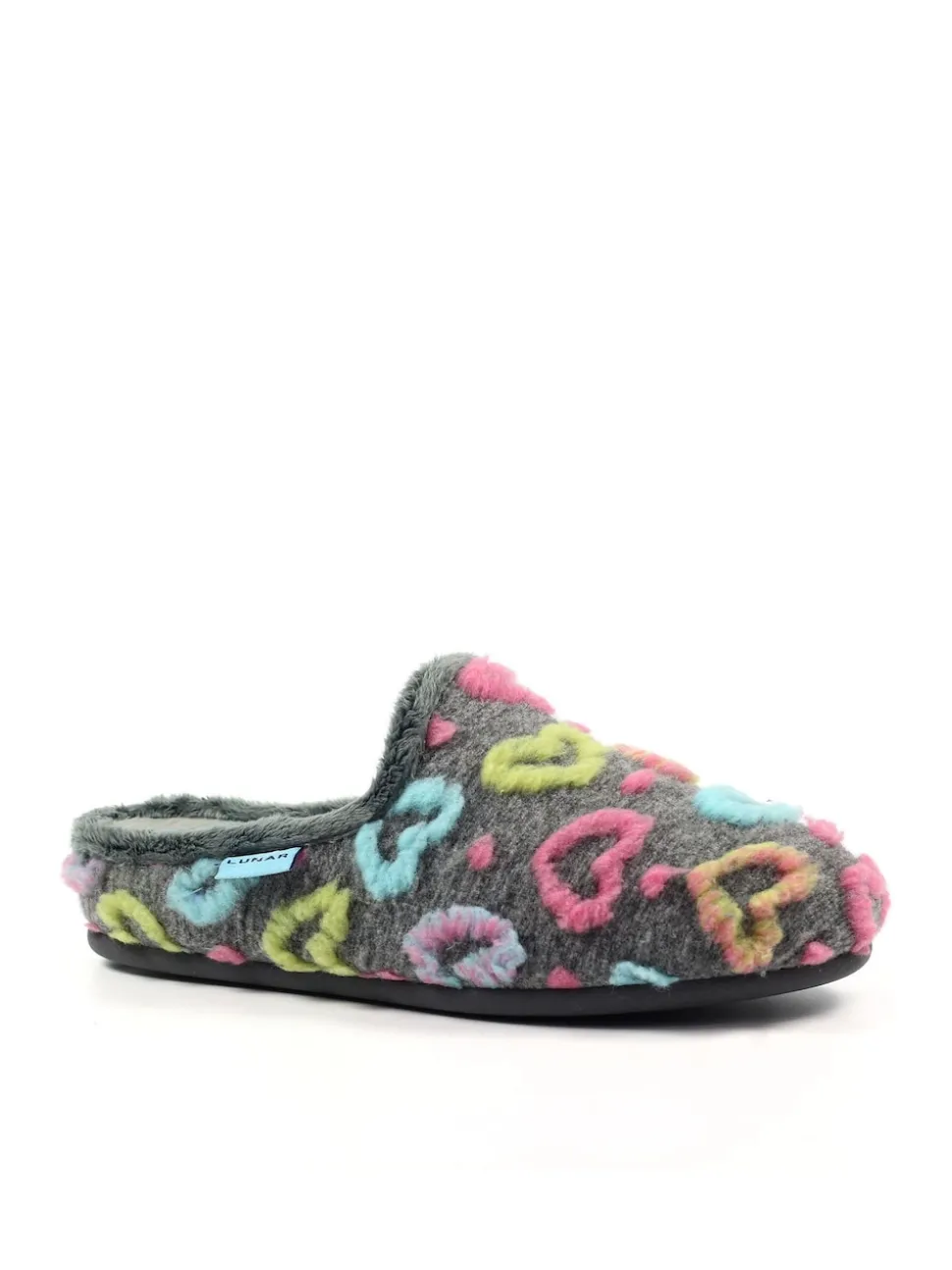 Lunar Grey Mule Slippers