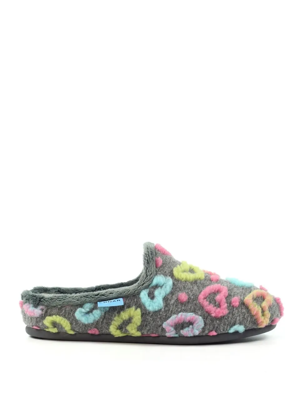 Lunar Grey Mule Slippers