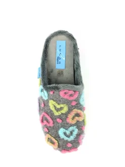 Lunar Grey Mule Slippers