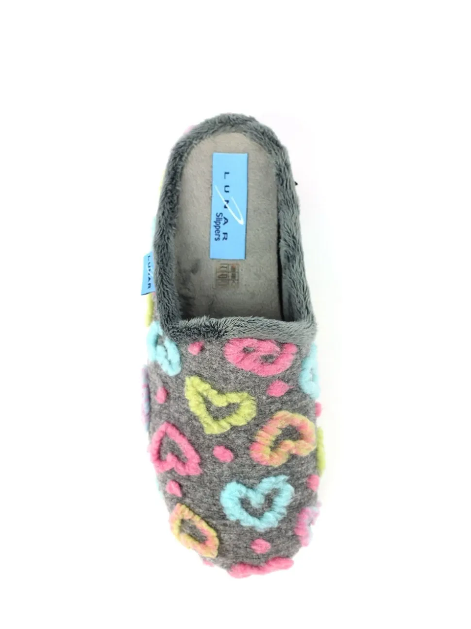 Lunar Grey Mule Slippers