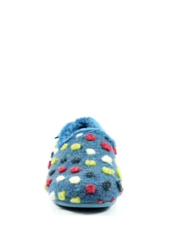 Lunar Light Blue Helix with Multi Spots Slippers