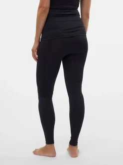 Mamalicious Black Maternity Seamless Leggings