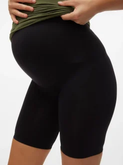 Mamalicious Black Maternity Seamless Leggings