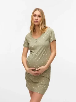 Mamalicious Green Maternity And Nursing Nightie