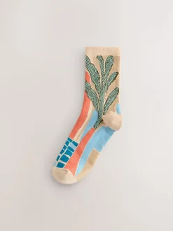 Marrakesh Mix Print Ankle Socks 5 Pack