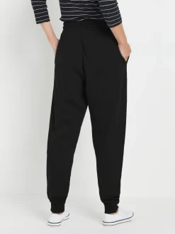 M&Co Black Cuffed Drawtsring Joggers