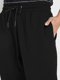 M&Co Black Cuffed Drawtsring Joggers