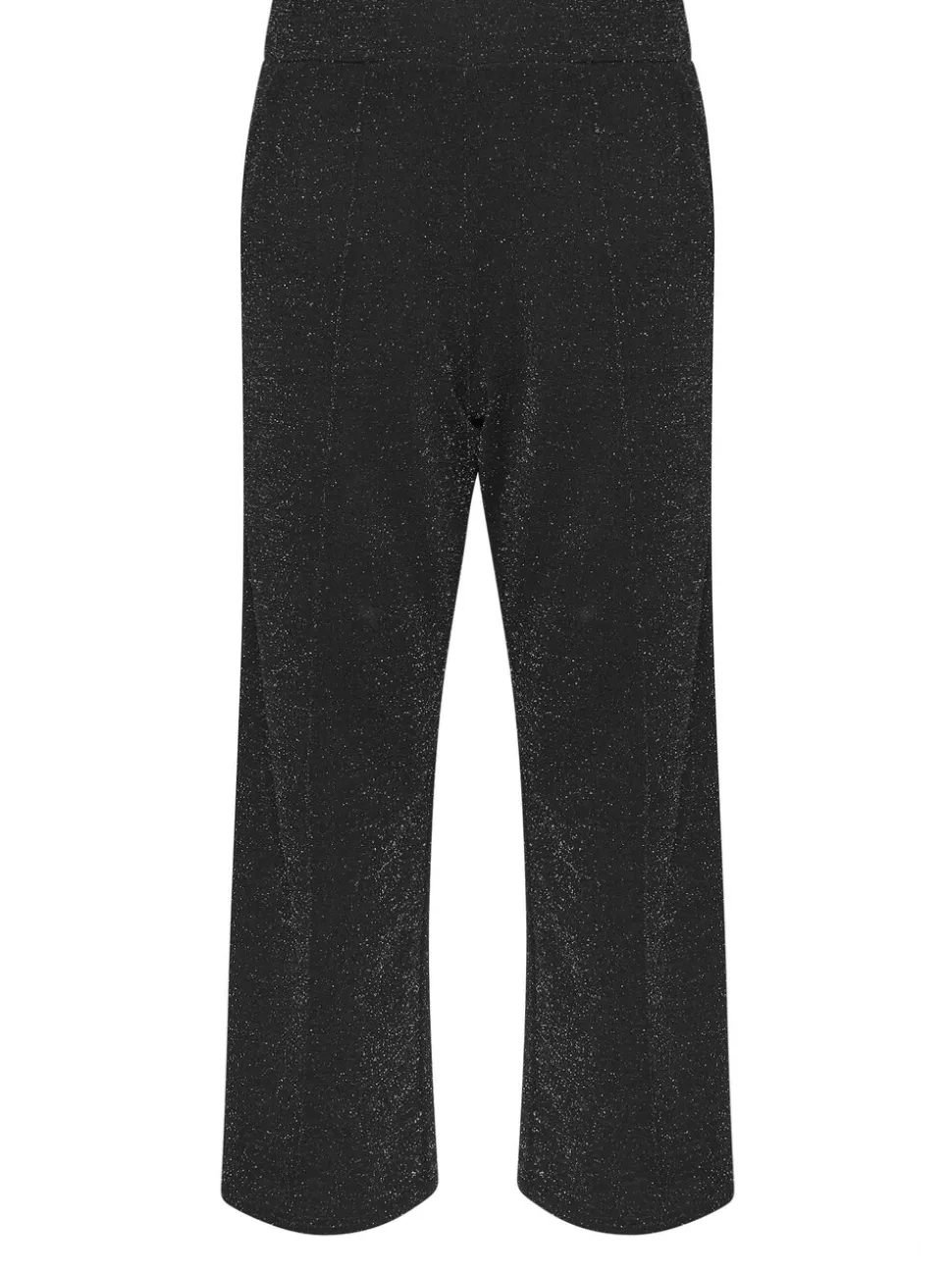 M&Co Black Petite Metallic Wide Leg Trousers