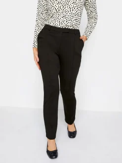M&Co Black Ponte Slim Leg Trousers
