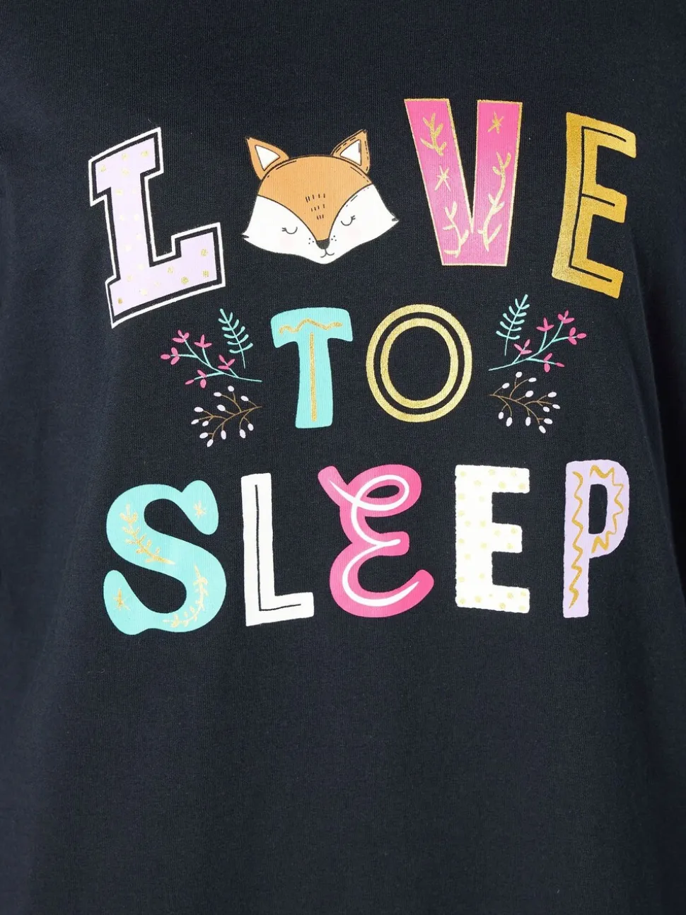 M&Co Blue Love To Sleep Long Sleeve Wide Leg PJ Set