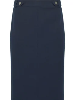 M&Co Blue Tailored Pencil Skirt