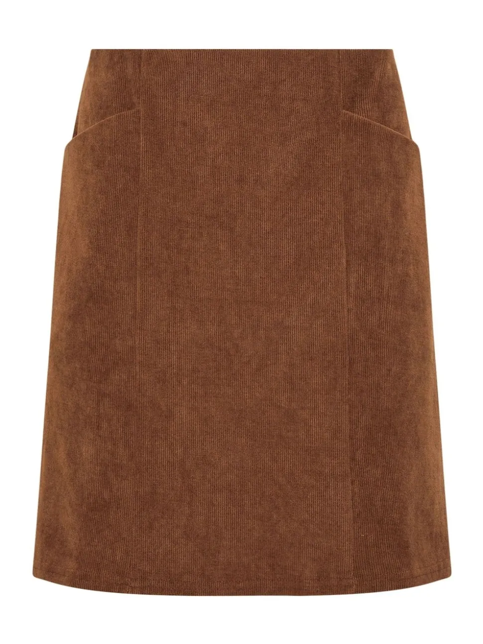 M&Co Brown Pocket Cord Skirt