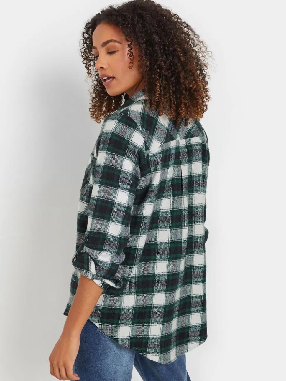 M&Co Green Check Shirt