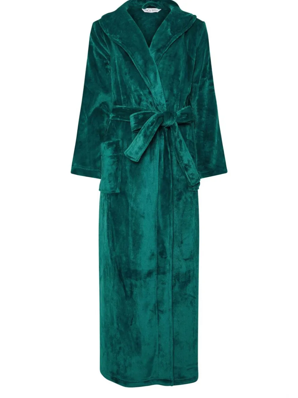 M&Co Green Super Luxe Shawl Maxi Robe