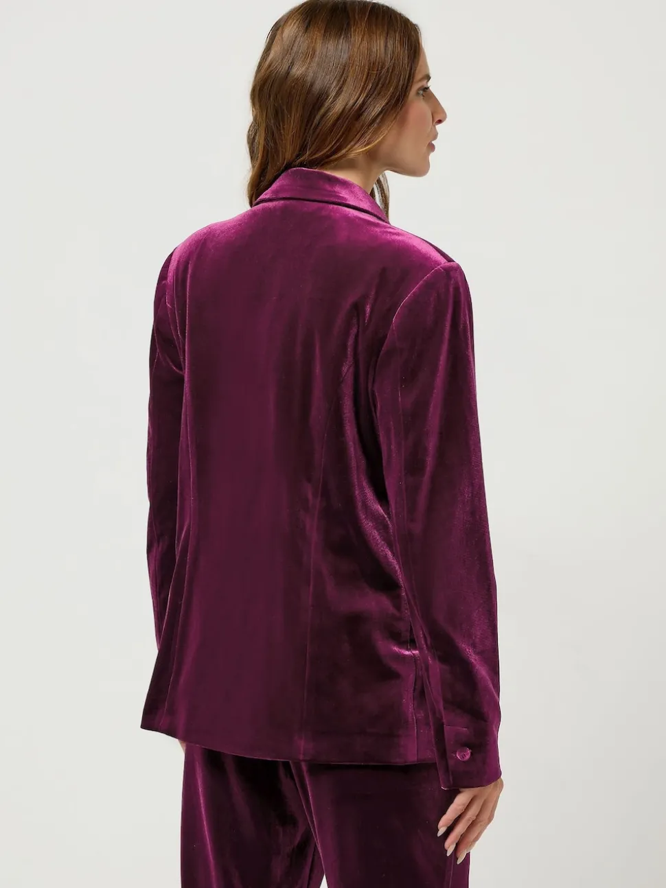 M&Co Red Velour Blazer
