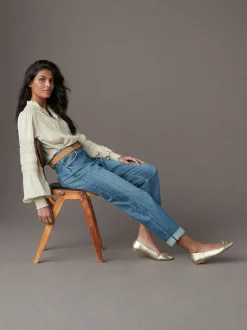 Mid Blue Boyfriend Jeans