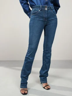 Mid Blue Denim Lift, Slim And Shape Bootcut Jeans