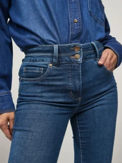 Mid Blue Denim Lift, Slim And Shape Bootcut Jeans