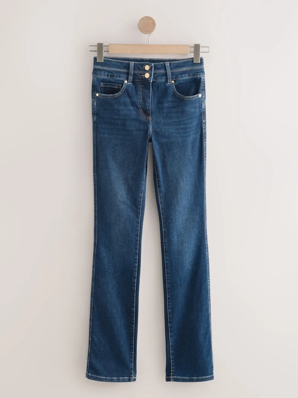 Mid Blue Denim Lift, Slim And Shape Bootcut Jeans