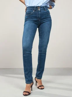 Mid Blue Denim Slim Lift And Shape Jeans