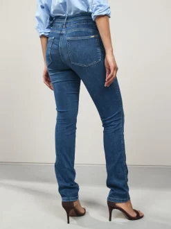 Mid Blue Denim Slim Lift And Shape Jeans