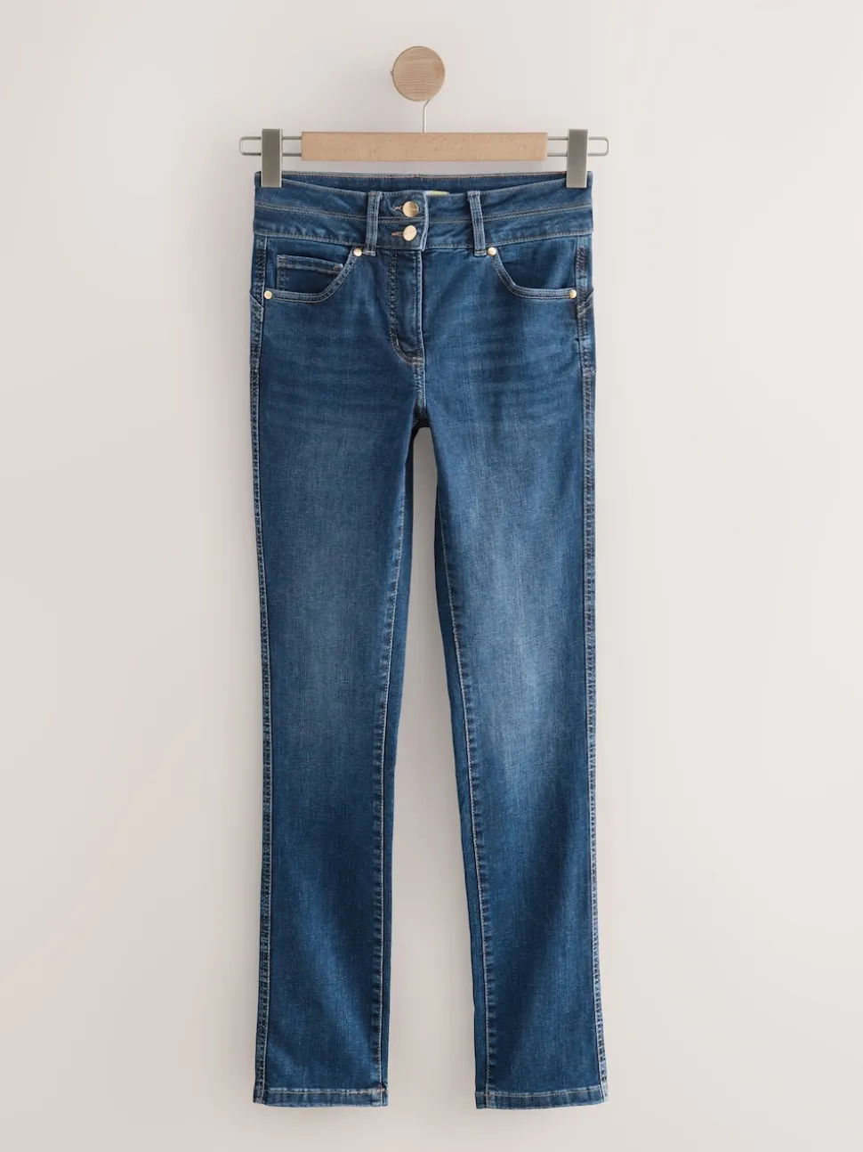 Mid Blue Denim Slim Lift And Shape Jeans
