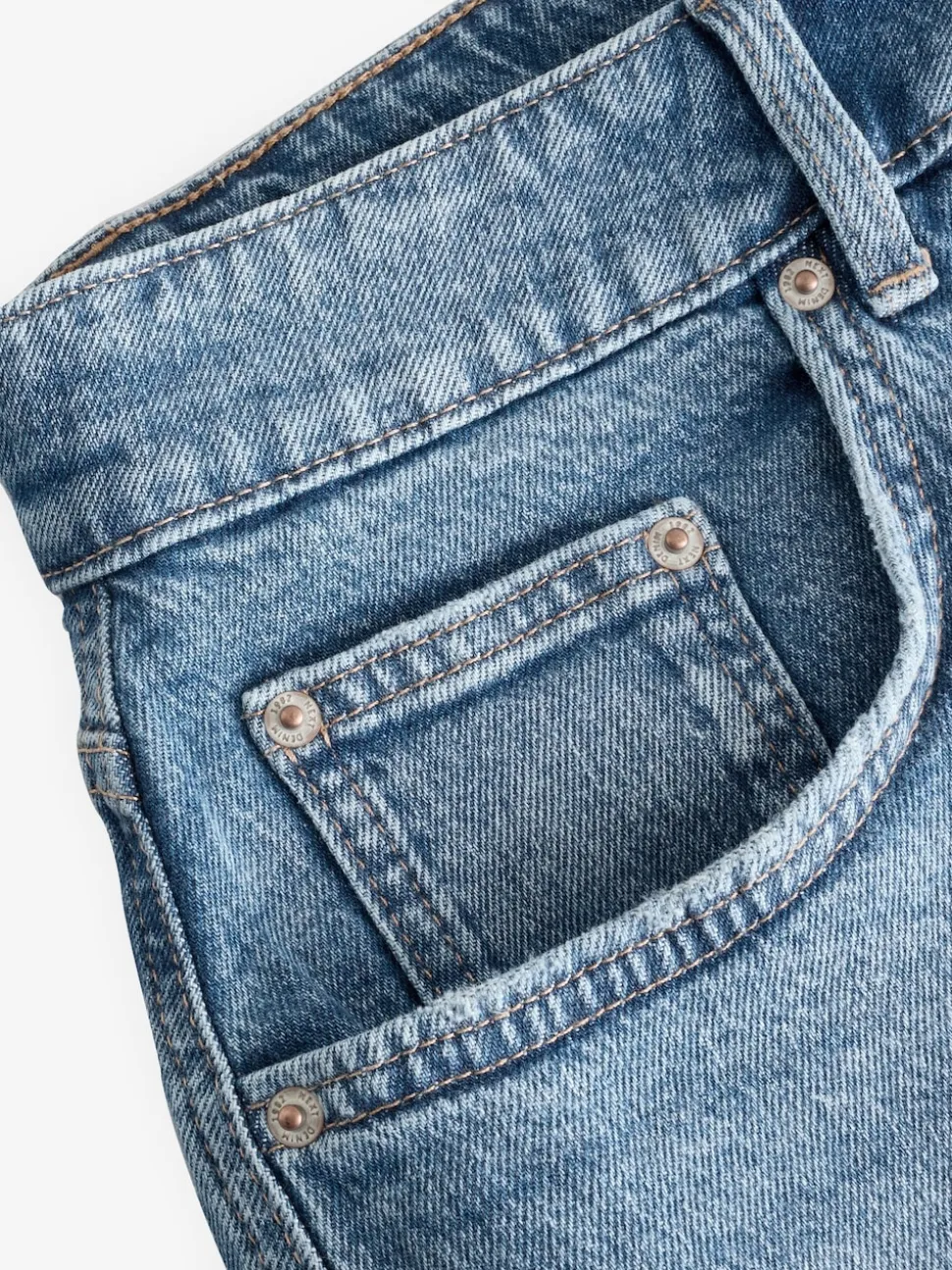 Mid Blue Hourglass Denim Boy Shorts