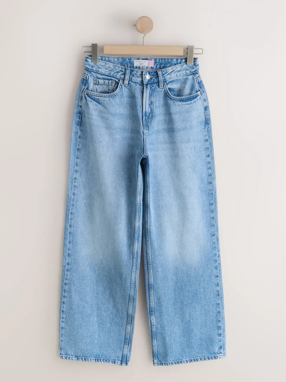 Mid Blue Hourglass Wide Leg Jeans