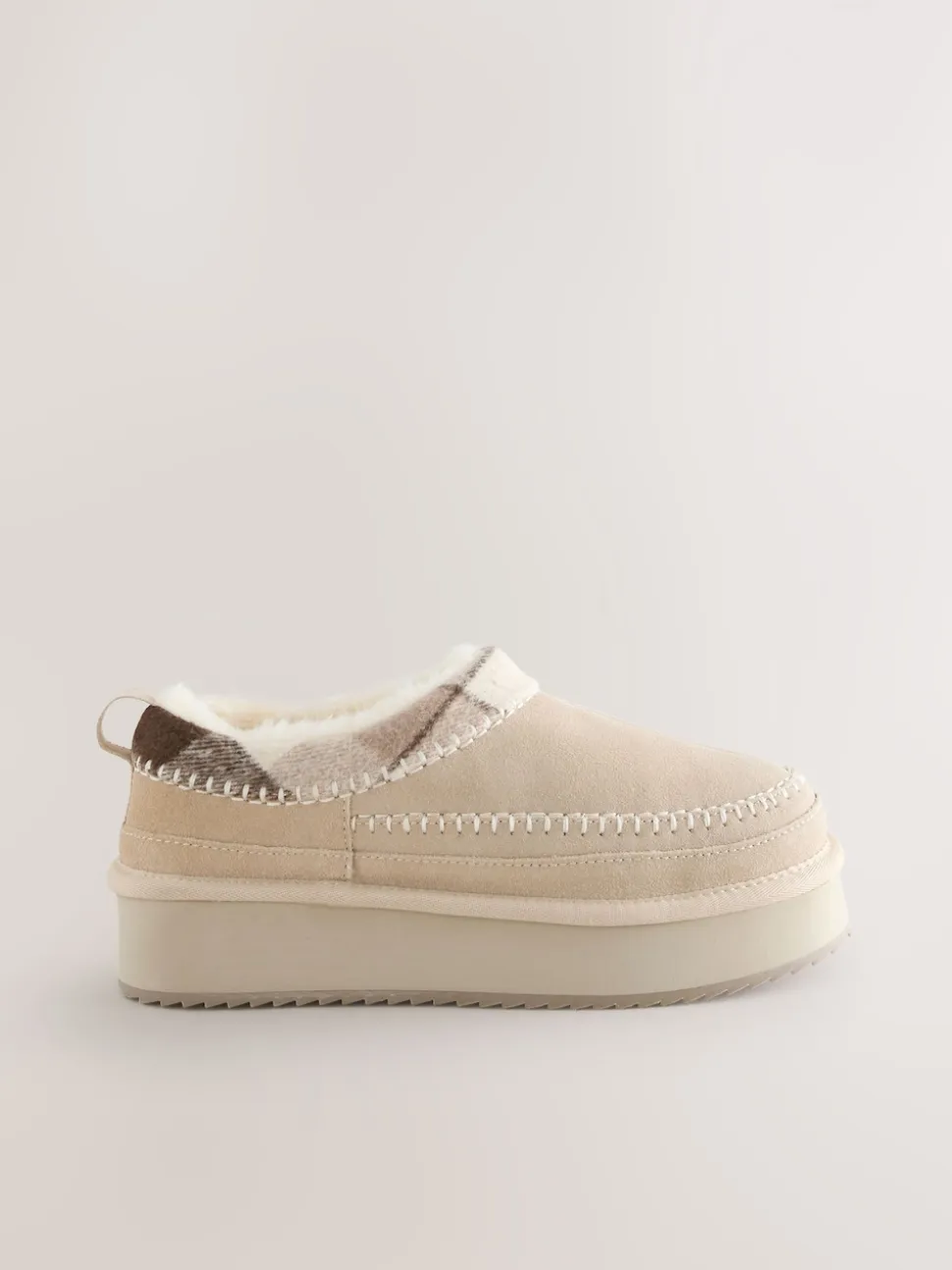 Mink Brown Forever Comfort® Leather Fur Lined Cosy Platform Shoes
