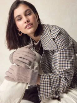Mink Brown N. Premium Leather Sheepskin Gloves