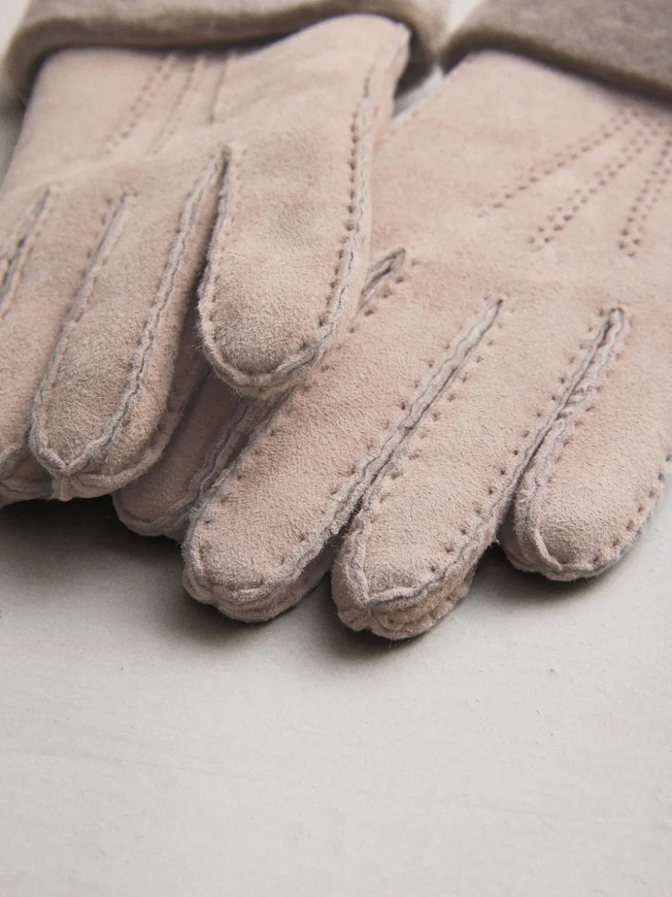 Mink Brown N. Premium Leather Sheepskin Gloves