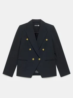 Mint Velvet Black Double Breasted Blazer
