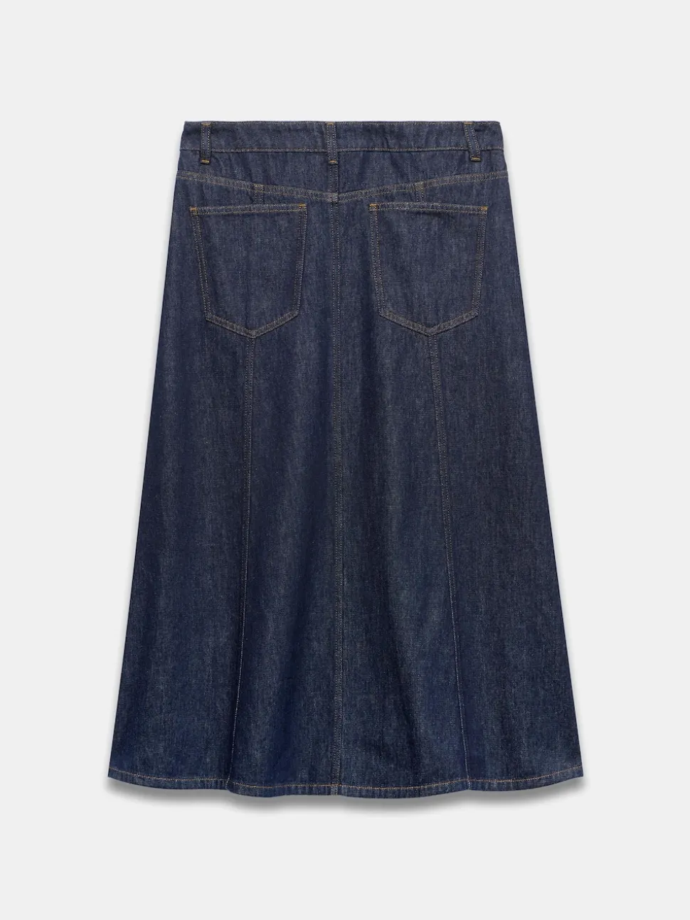 Mint Velvet Blue Denim Midi Skirt