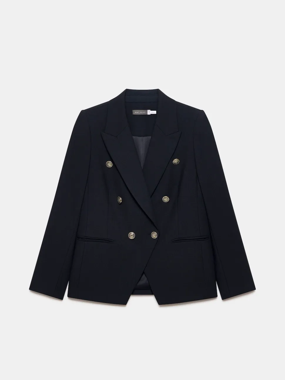 Mint Velvet Blue Double Breasted Blazer
