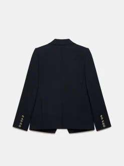 Mint Velvet Blue Double Breasted Blazer
