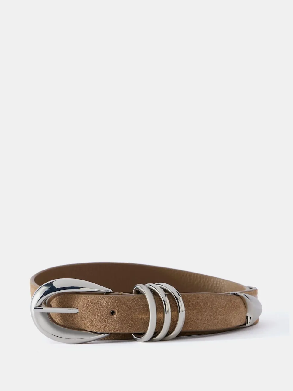 Mint Velvet Brown Buckle Belt