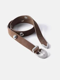 Mint Velvet Brown Statement Leather Belt