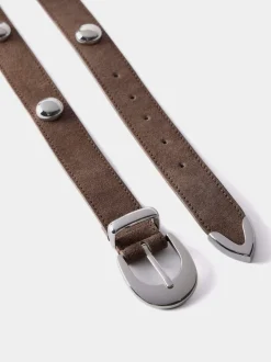 Mint Velvet Brown Statement Leather Belt
