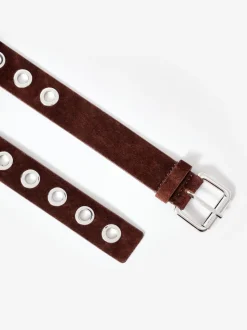 Mint Velvet Brown Suede Eyelet Belt