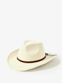Mint Velvet Cream Cowboy Hat