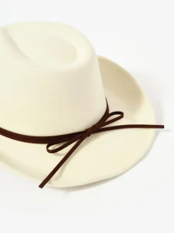Mint Velvet Cream Cowboy Hat