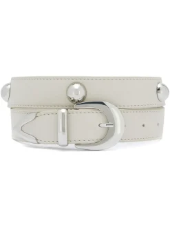Mint Velvet Cream Statement Leather Belt