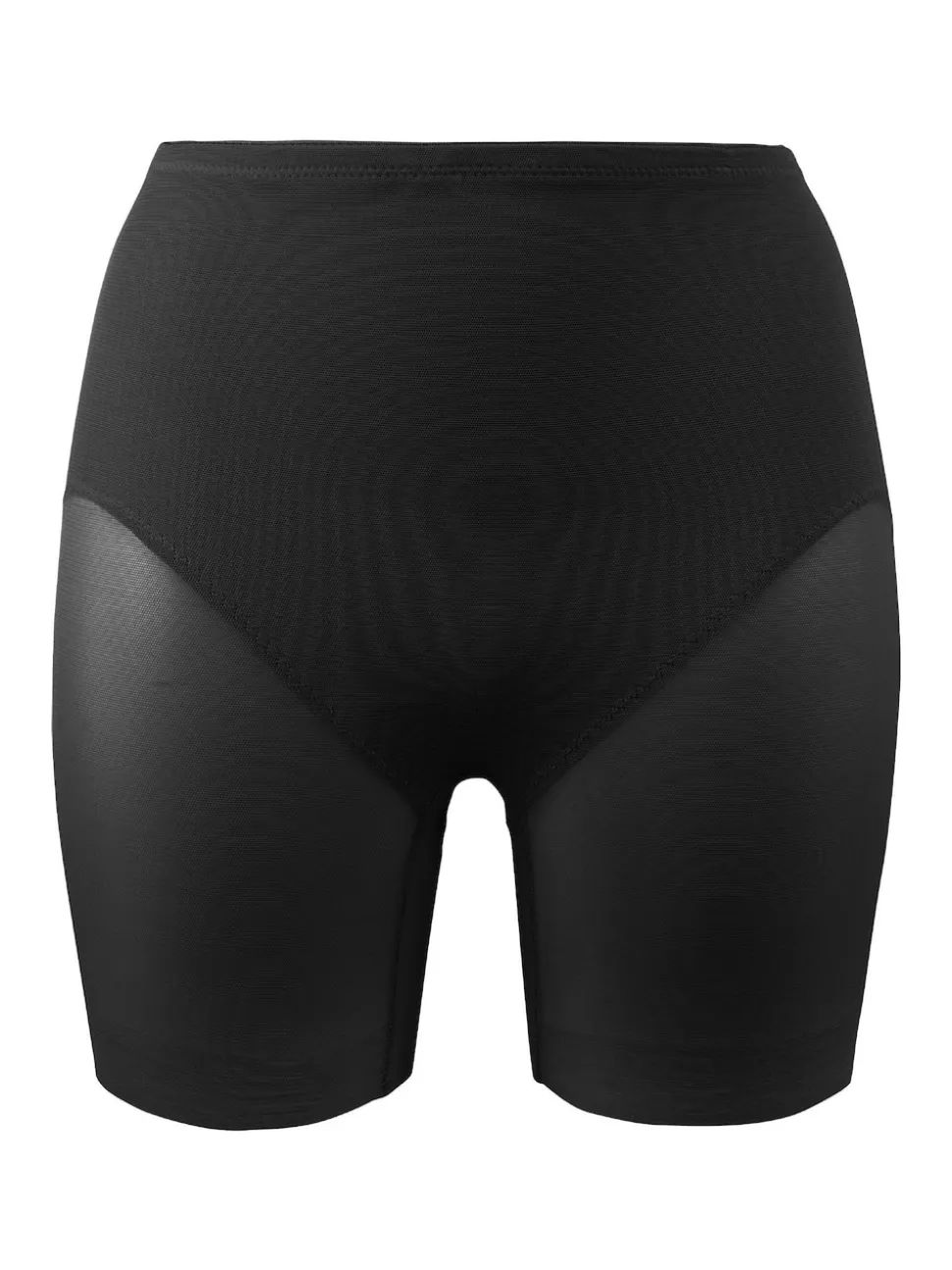 Miraclesuit Black Shapewear Sheer waistline Tummy Control Rear Lifting Boy Shorts