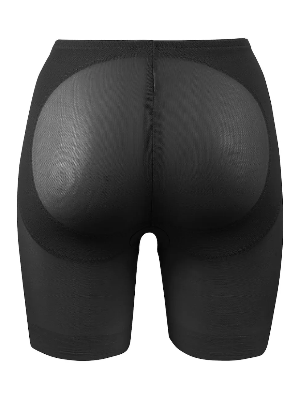 Miraclesuit Black Shapewear Sheer waistline Tummy Control Rear Lifting Boy Shorts
