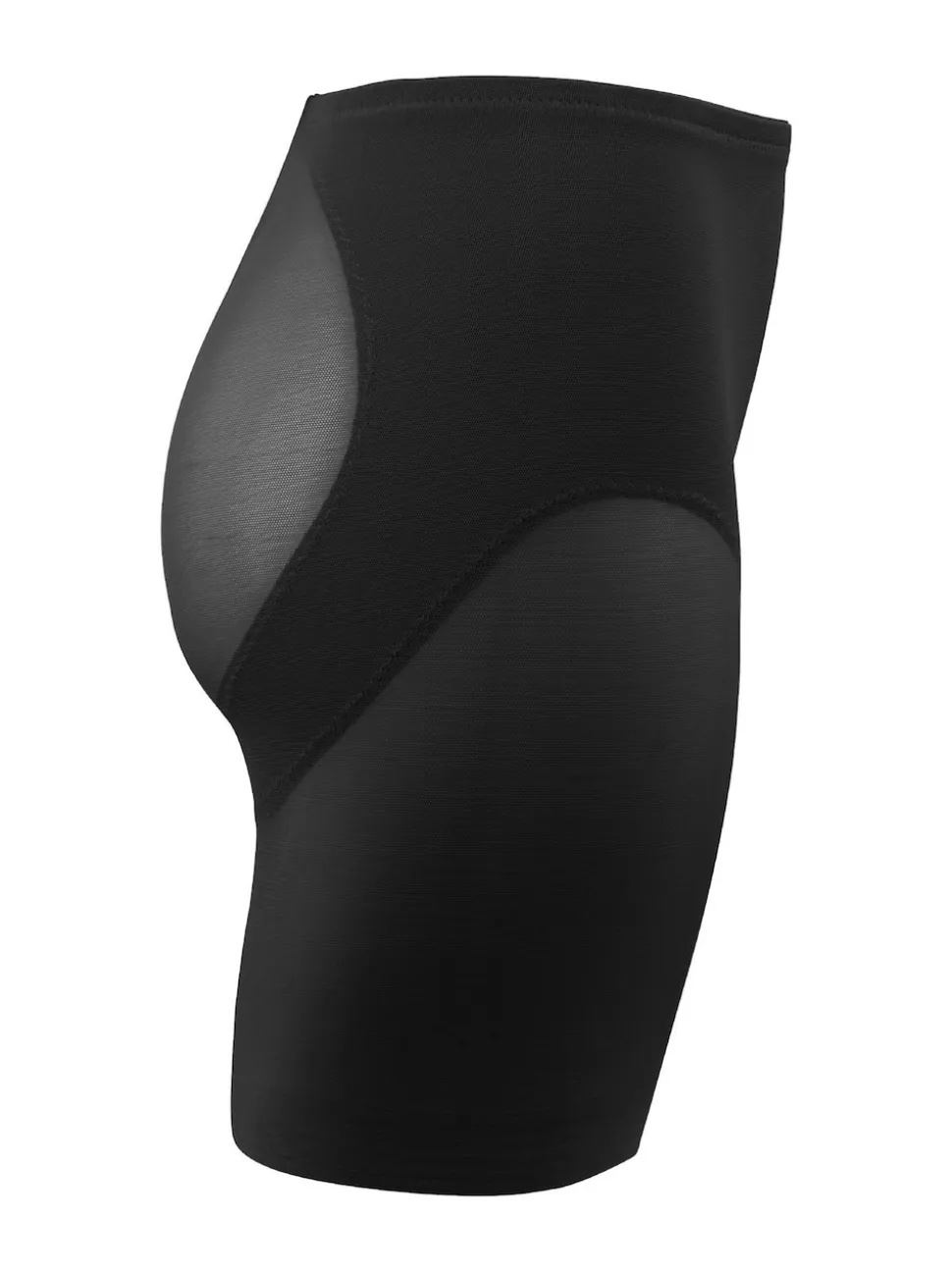 Miraclesuit Black Shapewear Sheer waistline Tummy Control Rear Lifting Boy Shorts
