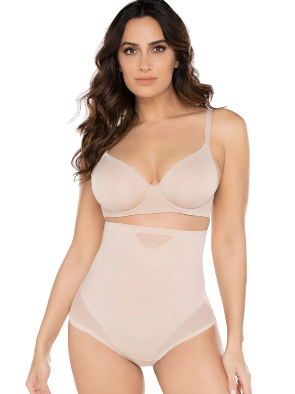 Miraclesuit High Waisted Sheer Firm Tummy Control Thong
