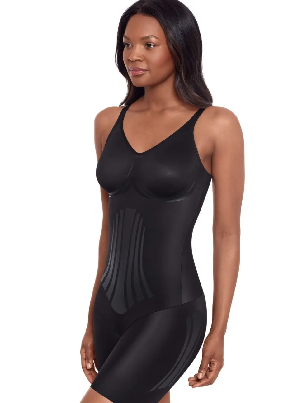 Miraclesuit Modern Miracle Extra Firm Control Thigh Slimming Bodysuit with Lycra Fit Sense Technology