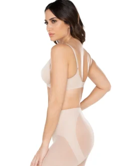 Mirclesuit Tummy Control Boy Warm Beige Waistline Sheer Rear Lifting Shorts