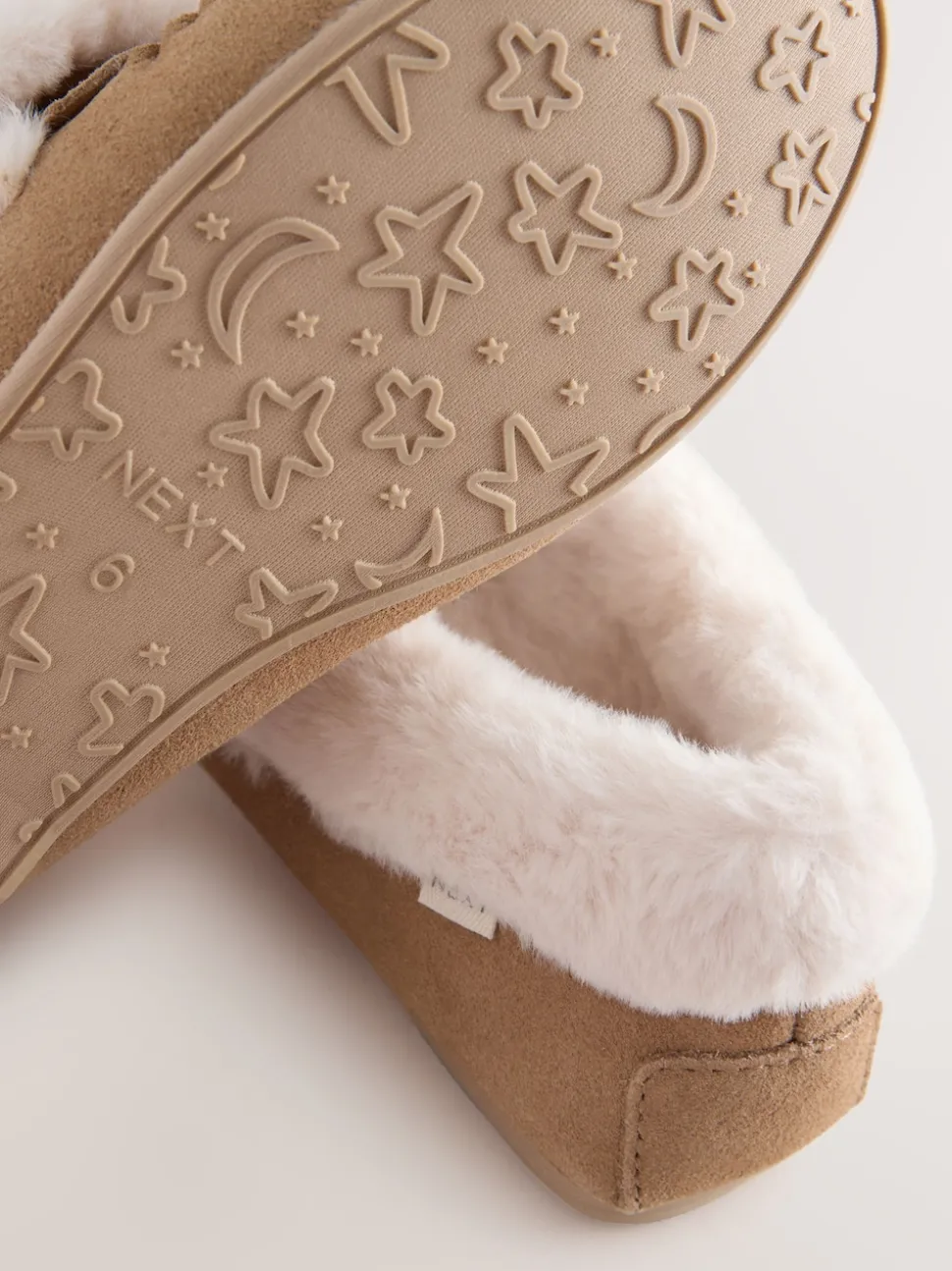 Mocha Brown Moccasin Suede Slippers